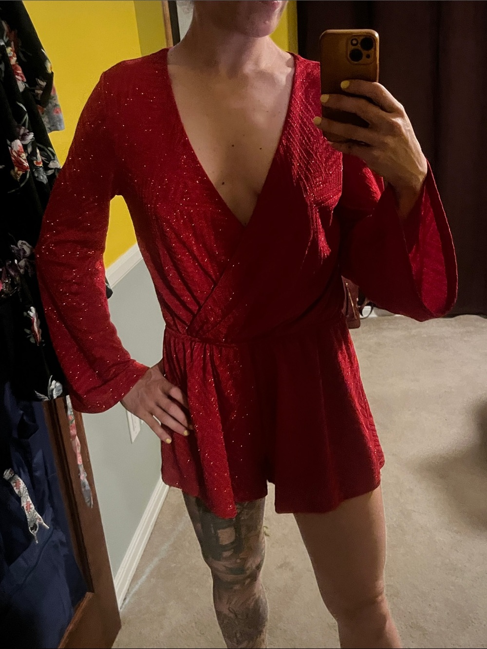 ILLA ILLA Red Sparkle Romper